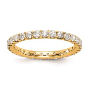 Pure Fire 14kt. Yellow Gold Lab Grown Diamond Eternity Band alternate view