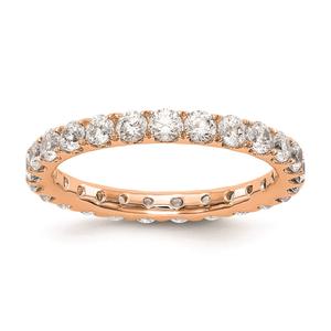 Pure Fire 14kt. Rose Gold Lab Grown Diamond Eternity Wedding Band alternate view