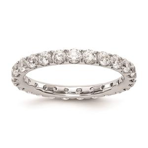 Pure Fire 14kt. White Gold Lab Grown Diamond Eternity Band alternate view