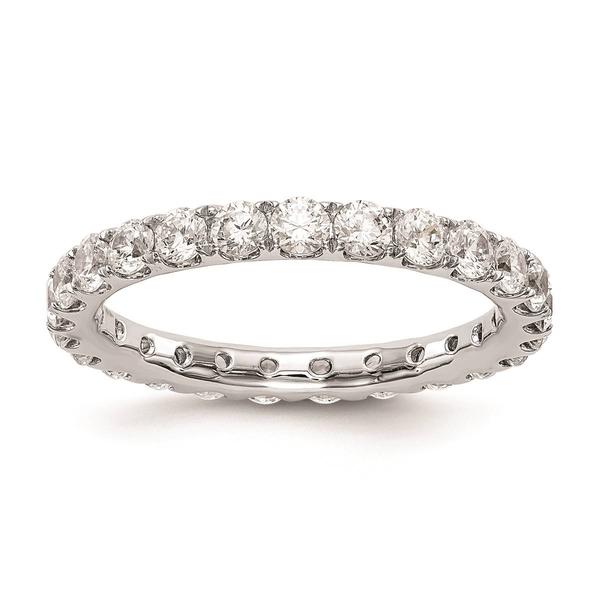 Pure Fire 14kt. White Gold Lab Grown Diamond Eternity Band alternate view
