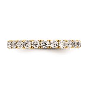 Pure Fire 14kt. Yellow Gold Lab Grown Diamond Eternity Band