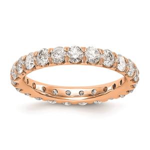 Pure Fire 14kt. Rose Gold Lab Grown Diamond Eternity Wedding Band alternate view