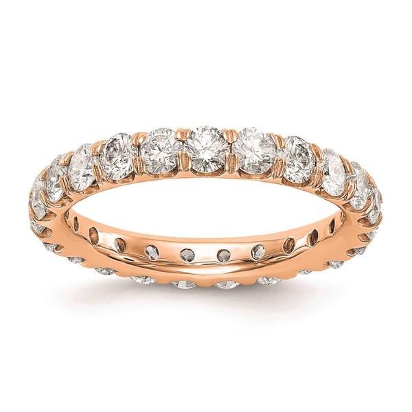 Pure Fire 14kt. Rose Gold Lab Grown Diamond Eternity Wedding Band alternate view