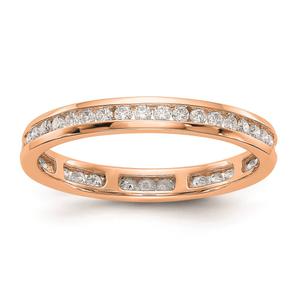 Pure Fire 14kt. Rose Gold Lab Grown Eternity Band alternate view