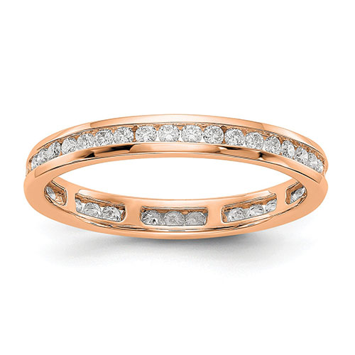 Endless Affection(tm) Rose Gold Channel Set Band