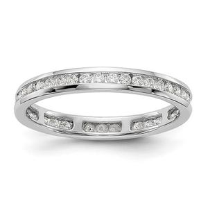 Endless Affection(tm) White Gold Channel Set Band