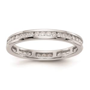 Pure Fire 14kt. White Gold Lab Grown 1/2ctw. Eternity Band alternate view