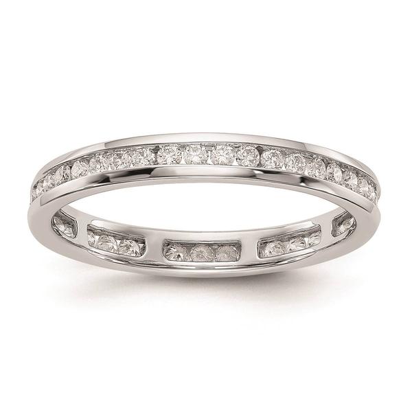 Pure Fire 14kt. White Gold Lab Grown 1/2ctw. Eternity Band alternate view