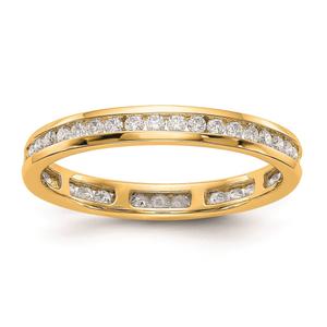 Pure Fire 14kt. Yellow Gold Lab Grown 1/2ctw. Eternity Band alternate view