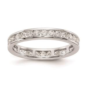 Pure Fire 14kt. White Gold Lab Grown 1ctw. Eternity Band alternate view