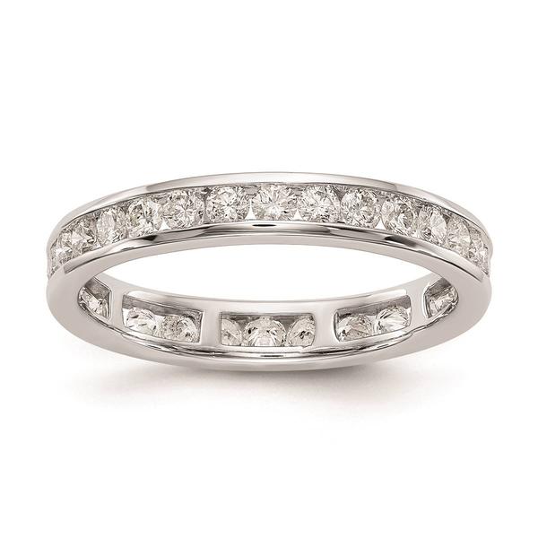 Pure Fire 14kt. White Gold Lab Grown 1ctw. Eternity Band alternate view