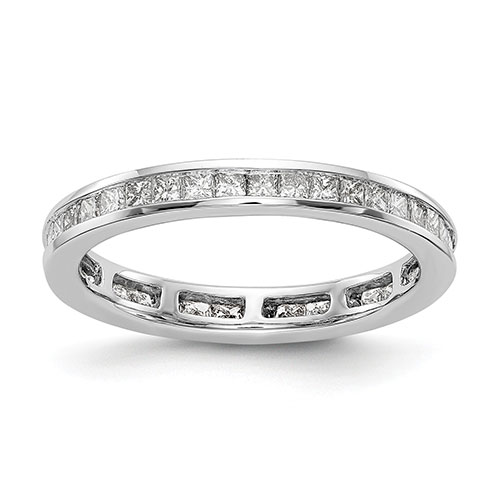 Endless Affection(tm) White Gold Channel Set Eternity Band