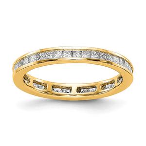 Endless Affection(tm) Yellow Gold Princess Cut Eternity Band