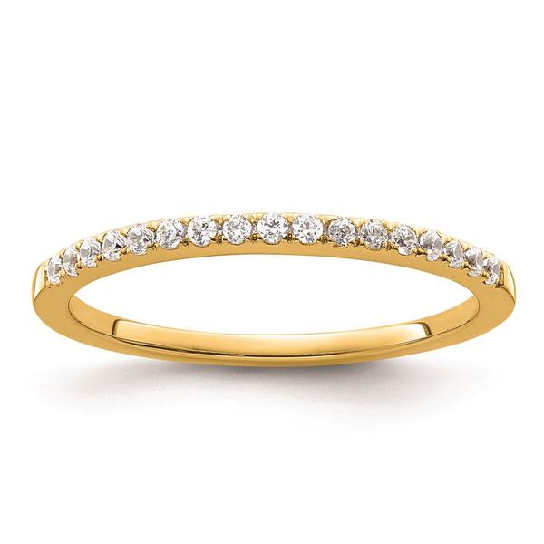 Pure Fire 14kt. Yellow Gold Lab Grown Diamond Wedding Band