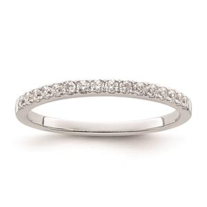 Pure Fire 14kt. White Gold Lab Grown Diamond Polish Wedding Band