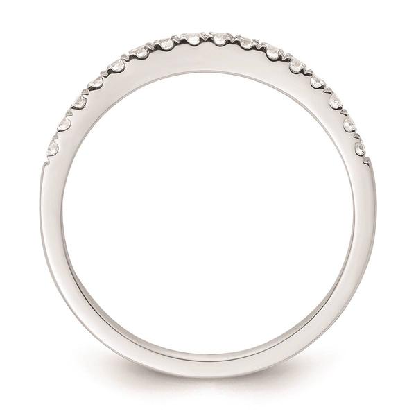 Pure Fire 14kt. White Gold Lab Grown Diamond Polish Wedding Band alternate view