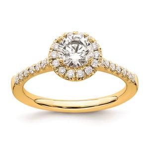 Pure Fire 14kt. Gold Promise Lab Grown Diamond Halo Ring