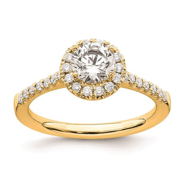 Pure Fire 14kt. Gold Promise Lab Grown Diamond Halo Ring