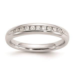 Pure Fire 14kt. White Gold Lab Grown 11-Stone Channel Band alternate view