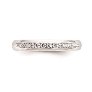 Pure Fire 14kt. White Gold Lab Grown 11-Stone Channel Band