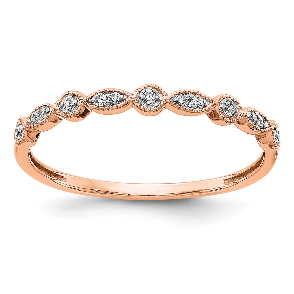 Endless Affection(tm) 14kt. Rose Gold Diamond Wedding Band