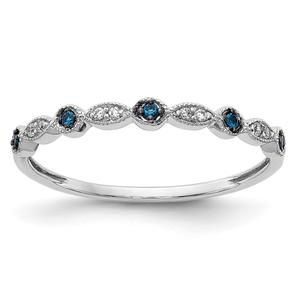 Endless Affection(tm) 14kt. White Gold Blue & White Ring