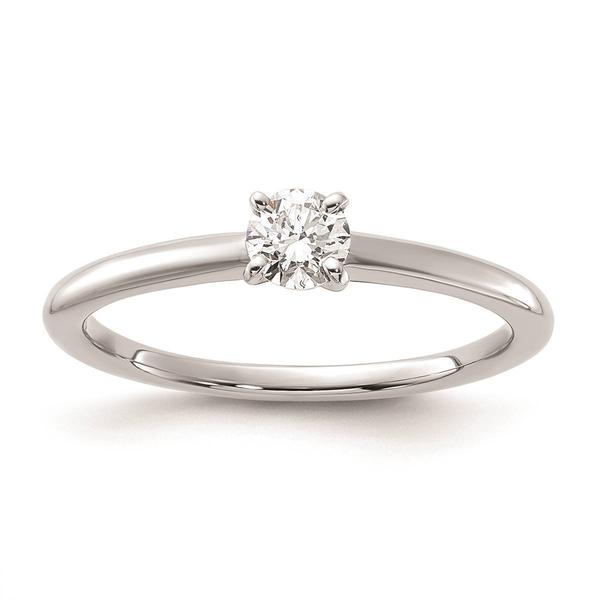 Pure Fire 14kt. White Gold Lab Grown Diamond Solitaire Ring
