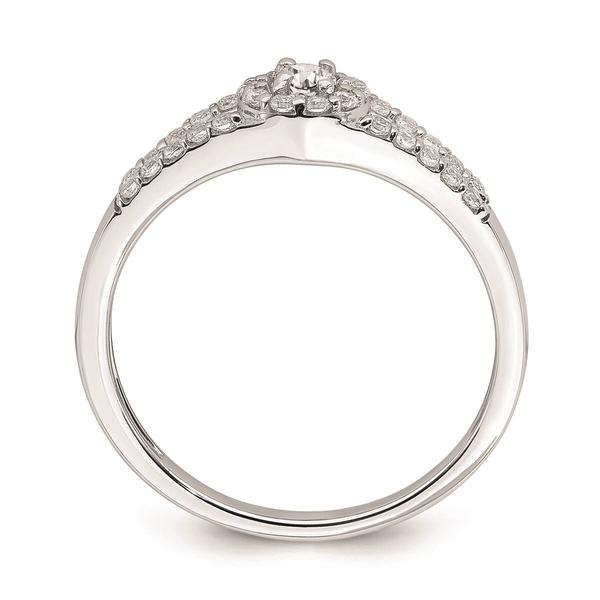 Pure Fire 10kt. White Gold Diamond Halo Engagement Ring alternate view