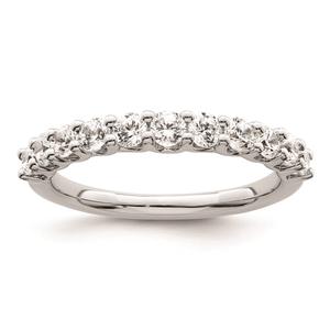 Pure Fire 14kt. White Gold Lab Grown 11-Stone Channel Band alternate view