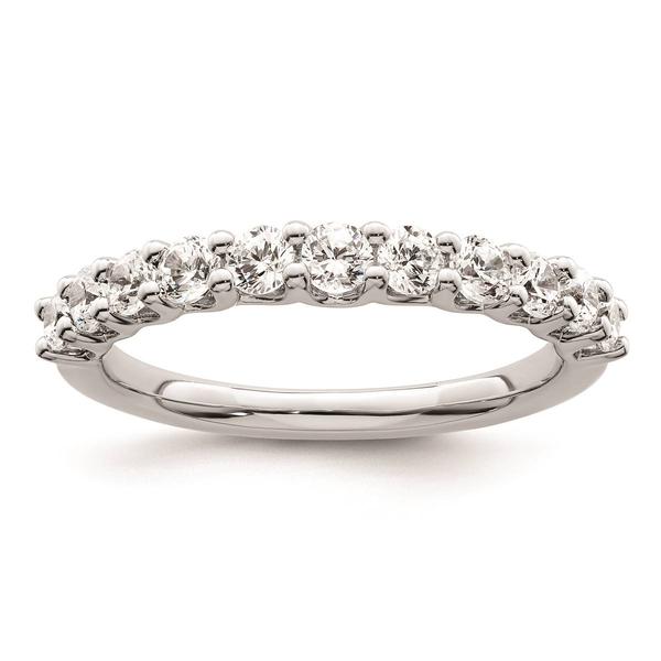 Pure Fire 14kt. White Gold Lab Grown 11-Stone Channel Band alternate view