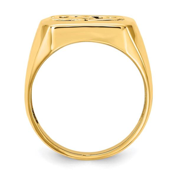 Mens Gentlemens Classics(tm) 14kt. Gold Onyx & Diamond DAD Ring alternate view