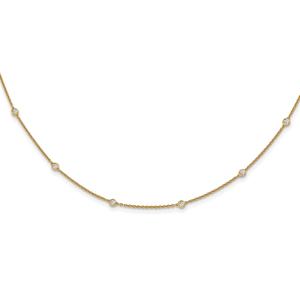 Diamond Classics(tm) Gold Diamond Cable Necklace