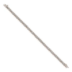 Pure Fire 14kt. White Gold Lab Grown Diamond Bracelet