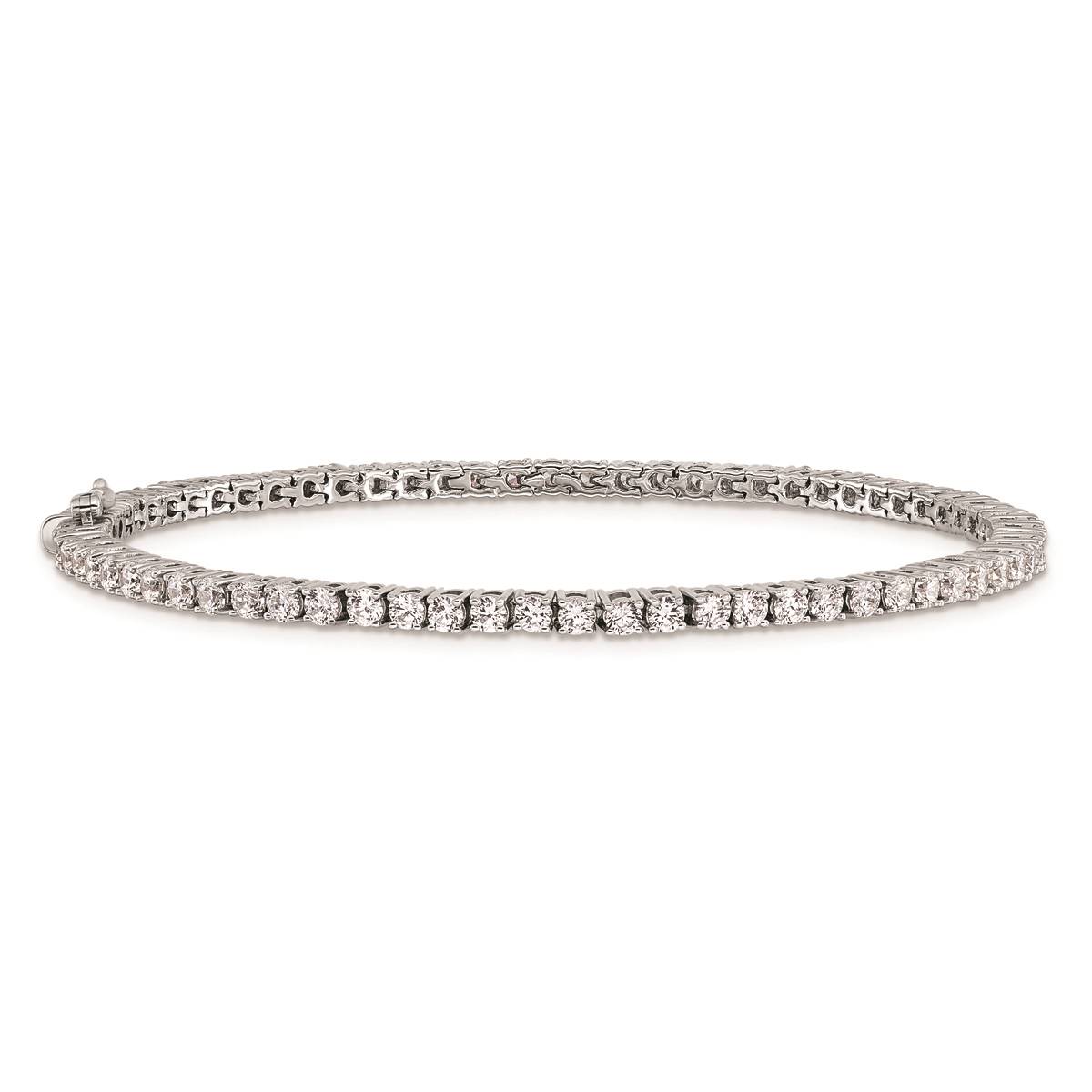 Pure Fire 14kt. White Gold Lab Grown 71 Round  Diamond Bracelet