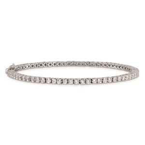Pure Fire 14kt. White Gold Lab Grown 71 Round  Diamond Bracelet