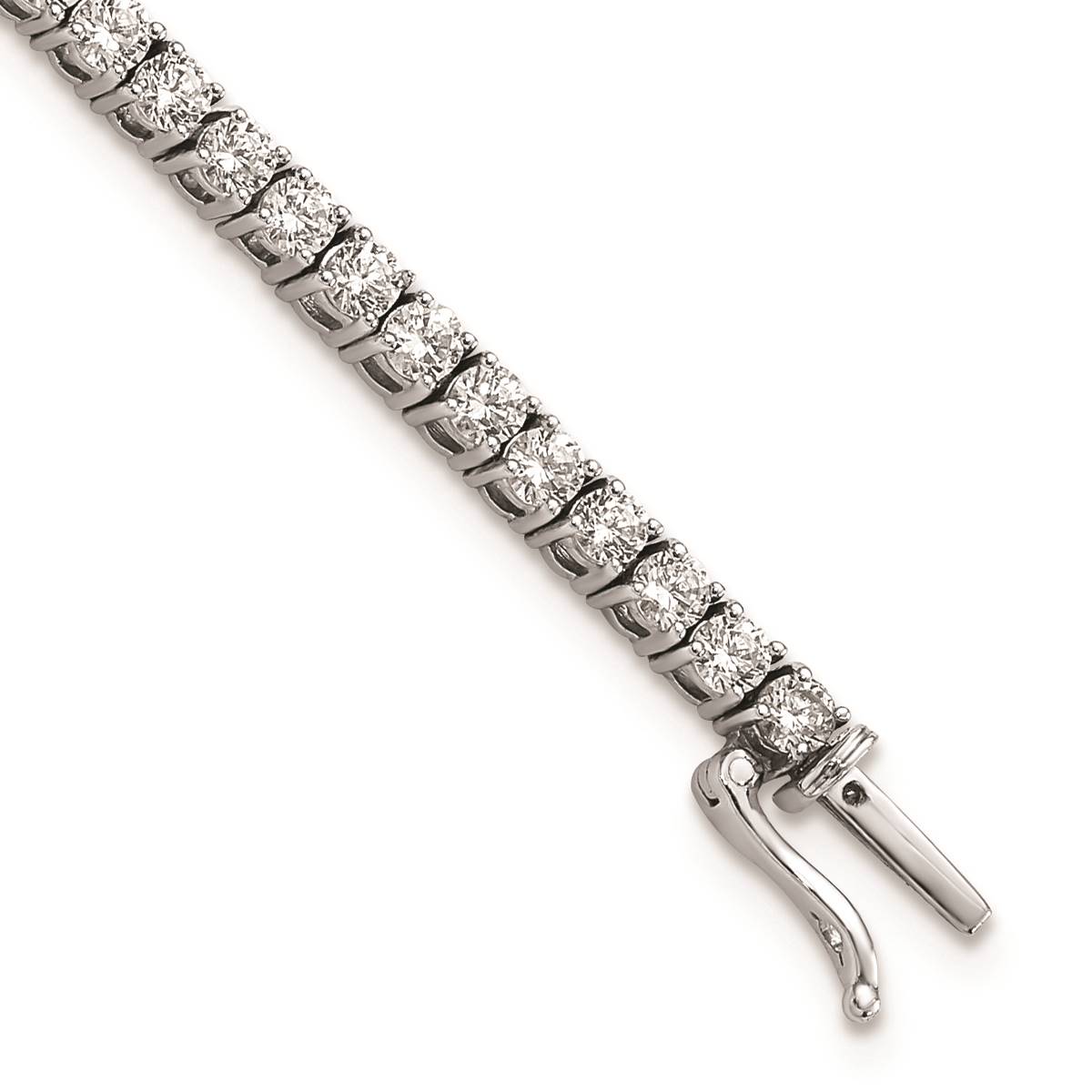 Pure Fire 14kt. White Gold Lab Grown 71 Round  Diamond Bracelet