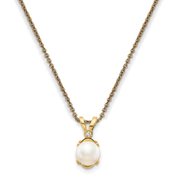 Gemstone Classics(tm) 14kt. Yellow Gold June Birthstone Necklace