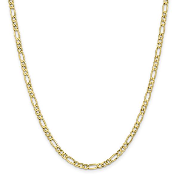 Unisex Diamond Classics(tm) 10kt. 4.2mm 7in. Figaro Chain Bracelet alternate view