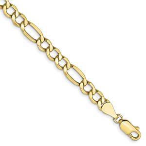 Mens Gold Classics(tm) 10kt. 5.35mm 8in. Figaro Chain Bracelet