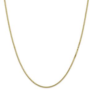 Gold Classics(tm) 10kt. Gold 1.5mm 7in. Box Chain Bracelet