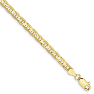 Unisex Gold Classics(tm)10kt. Gold 3.75mm Anchor Chain Link Bracelet alternate view