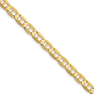 Mens Gold Classics(tm) 10kt. 4.5mm Concave Anchor Bracelet alternate view