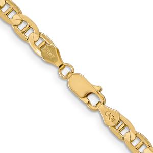 Mens Gold Classics(tm) 10kt. Gold Concave Anchor Chain Bracelet alternate view