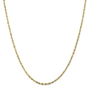 Gold Classics(tm) 10kt. 1.8mm Extra-Light Rope Chain Bracelet alternate view