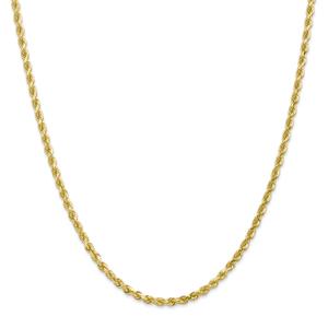 Mens Gold Classics(tm) 10kt. 3mm 8in. Rope Chain Bracelet alternate view