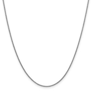 Gold Classics(tm)10kt. White 1.4mm Solid Cable Chain Bracelet alternate view
