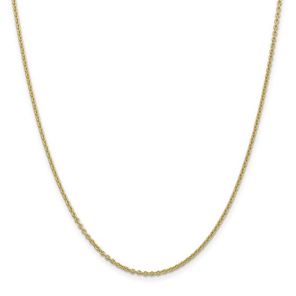 Gold Classics(tm) 10kt. 1.8mm 10in. Solid Cable Chain Anklet alternate view