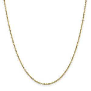 Gold Classics(tm) 10kt. 1.8mm 9in. Cable Chain Anklet Bracelet alternate view