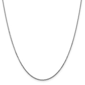 Gold Classics(tm) 10kt. White 1.45mm 9in. Chain Ankle Bracelet alternate view
