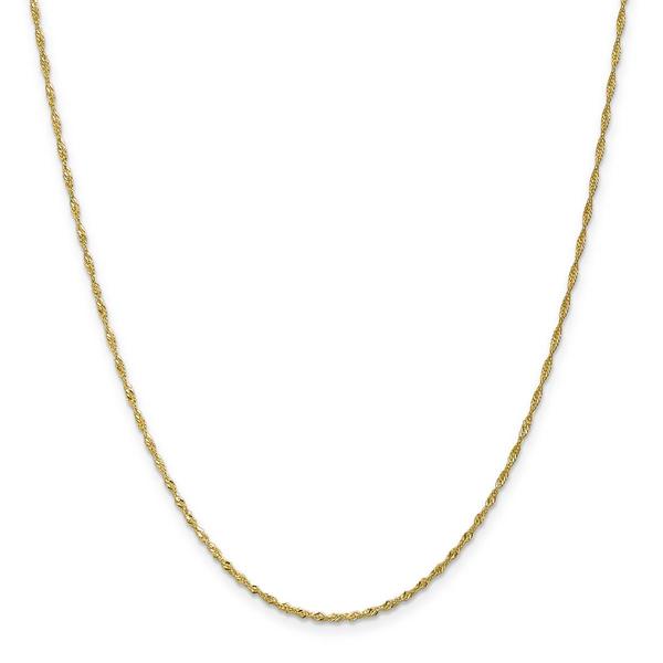 Gold Classics(tm) 10kt. 10in. Singapore Chain Anklet Bracelet alternate view